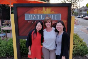 Mary (center) is pictured with our Asia Office colleagues during their visit to the USA. Julie Wang (L) and Linda Xu (R). 